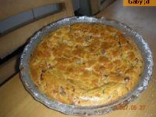 Torta de salame com bacalhau