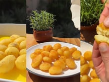 Essa é a batatinha assada mais crocante que já comi na vida: sirvo como acompanhamento ou aperitivo