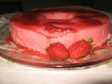 Pudim de Morango