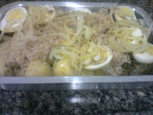 Salada de bacalhau do Junior
