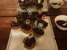 Cupcake de cenoura com Brigadeiro