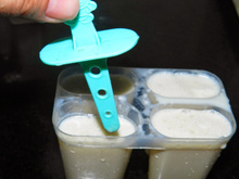 Picolé de coco caseiro