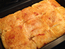 Pizza de pão de forma