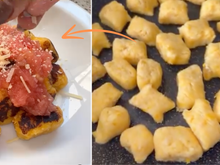 Nhoque de banana da terra madura de frigideira: receita suculenta dos deuses com molho de tomate fica pronta rapidinho