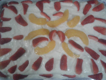 Bolo gelado de morango