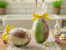 Ovo de Páscoa em fatias