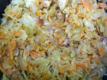 Repolho refogado com bacon