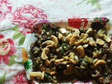 File de peixe ao molho de champignons