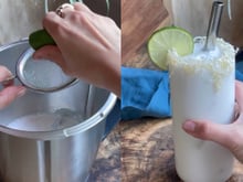 Limonada de coco é a nova mania aqui em casa: todo dia alguém pede pra fazer essa receita fácil que é de lamber os dedos