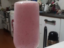 Batida de morango sem álcool