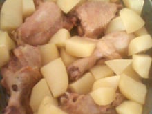 Coxinhas de frango assadas com batatas