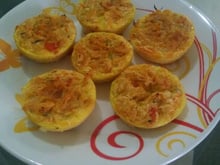 Bolinho fit de tapioca e frango