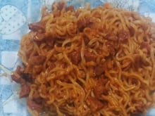 Massa com calabresa