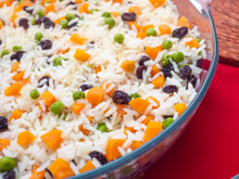 Arroz com Uva Passas