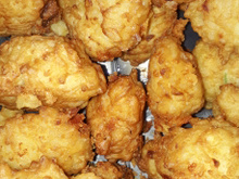 Bolinhos de arroz fritos