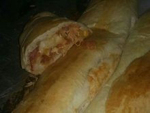Pão caseiro recheado