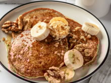 Testei uma receita de panqueca fit simples e ela virou rotina aqui em casa no café da manhã