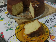 Bolo de iogurte de canela