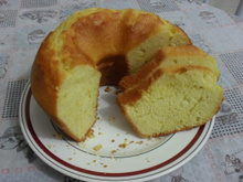 Bolo de laranja com casca