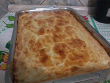 Super empadão ao queijo