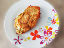 Frango recheado com pesto e mussarela