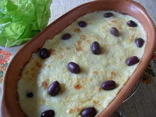 Filé de peixe gratinado