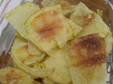 Batata chips de micro-ondas