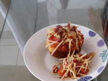 Batata recheada e crocante