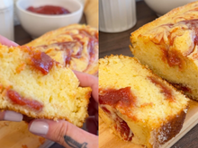 Misture iogurte e goiabada para fazer o melhor bolo que você já provou: já salva para o lanche da tarde no fim de semana