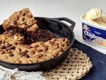 Cookie recheado de frigideira