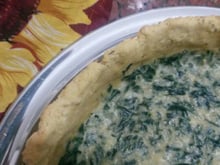 Torta leve de espinafre