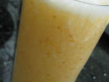 Vitamina de pera, physalis e gengibre