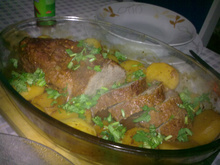 Maminha assada com batatas