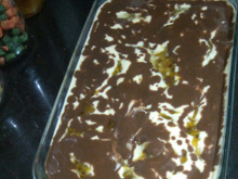 Mousse de maracujá com chocolate