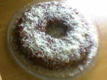 Pudim de pão com coco