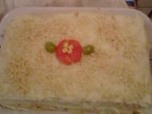 Torta salgada de pão com frango