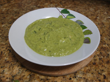 Sopa de abobrinha com couve