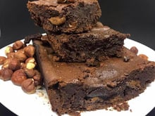 Brownie de avelã fit 