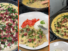 Tirinhas de carne com creme de batata e bacon: receita fácil e saborosa para o almoço perfeito