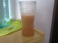 Suco de mamão com maçã