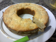 Bolo de maçã com iogurte