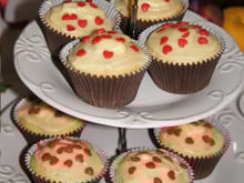 Cupcake de Nozes com Chocolate Branco