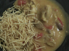 Bobó de frango com leite de coco