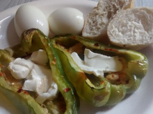 Pimentão apimentado com cream cheese