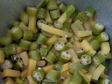 Abobrinha com quiabo