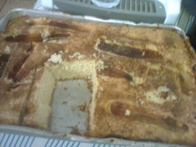 Bolo de banana e canela