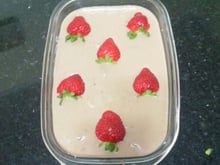Doce de morango com chocolate