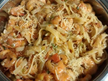 Macarrão com camarão (muito fácil)