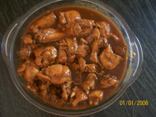 Frango com molho de cerveja Caracu