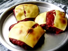 Hambúrguer à Parmegiana